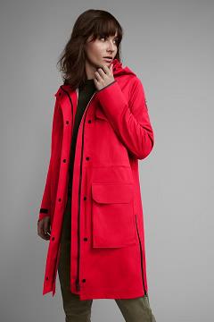Chamarras Canada Goose Mujer Mexico - Seaboard Chubasquero Rojos YX7628194